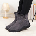 Amélia - Bota De Inverno Feminina Aveludada Impermeável