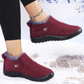 Estela - Bota De Inverno Feminina Aveludada Impermeável
