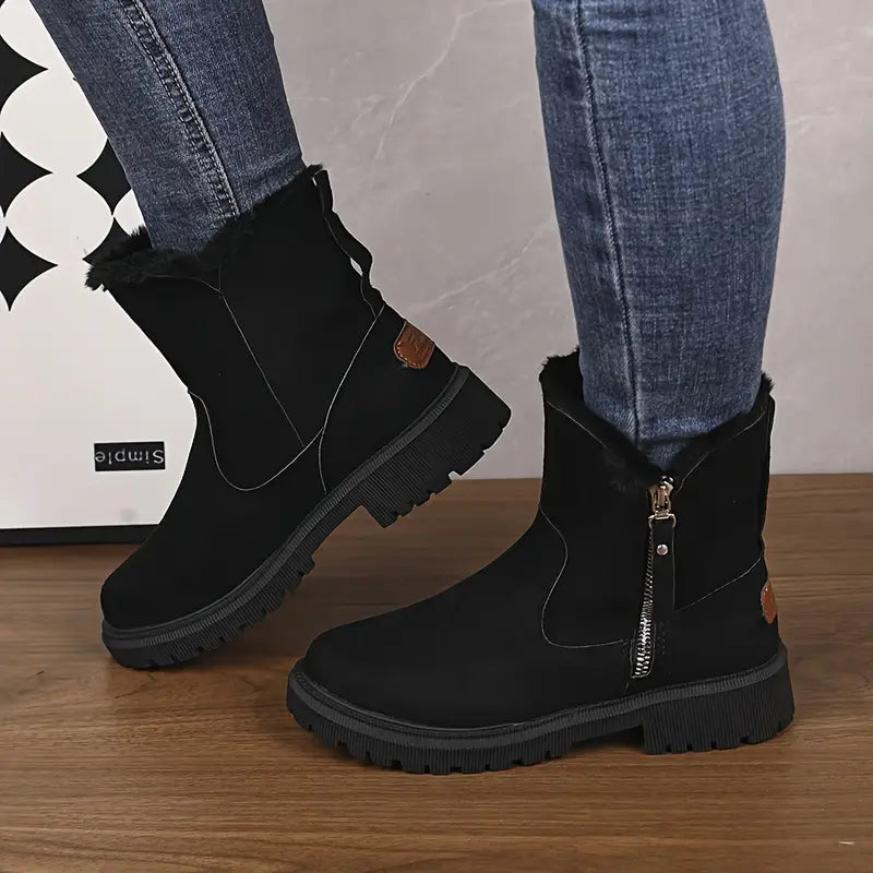 Amora - Bota De Inverno Feminina Aveludada