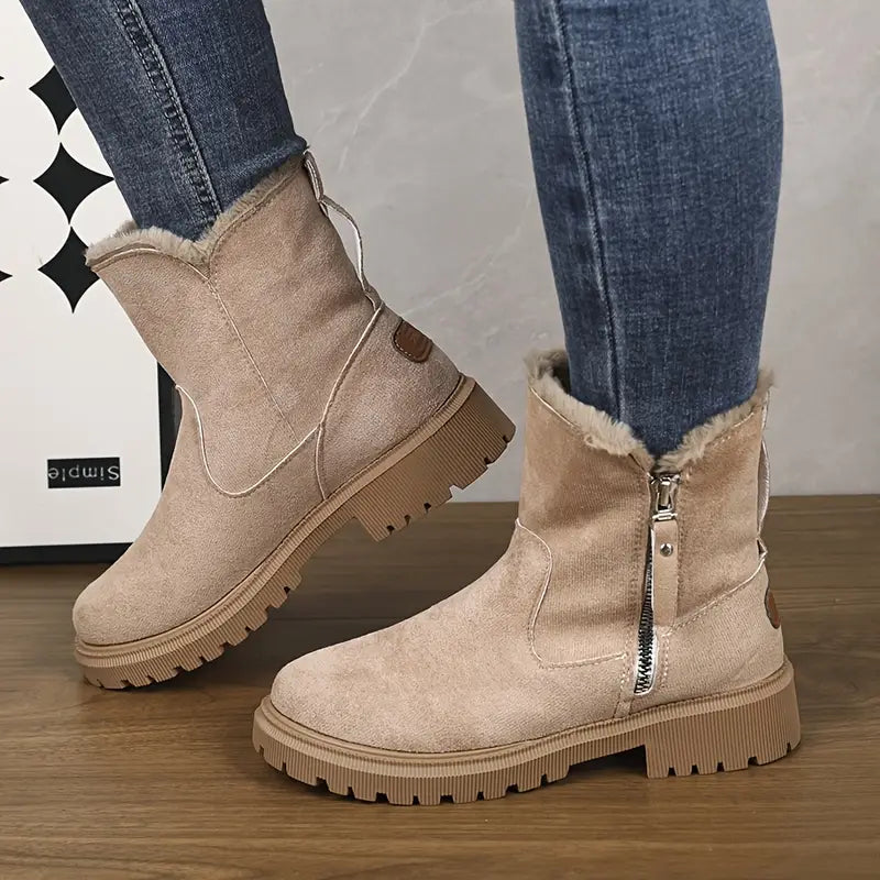 Amora - Bota De Inverno Feminina Aveludada
