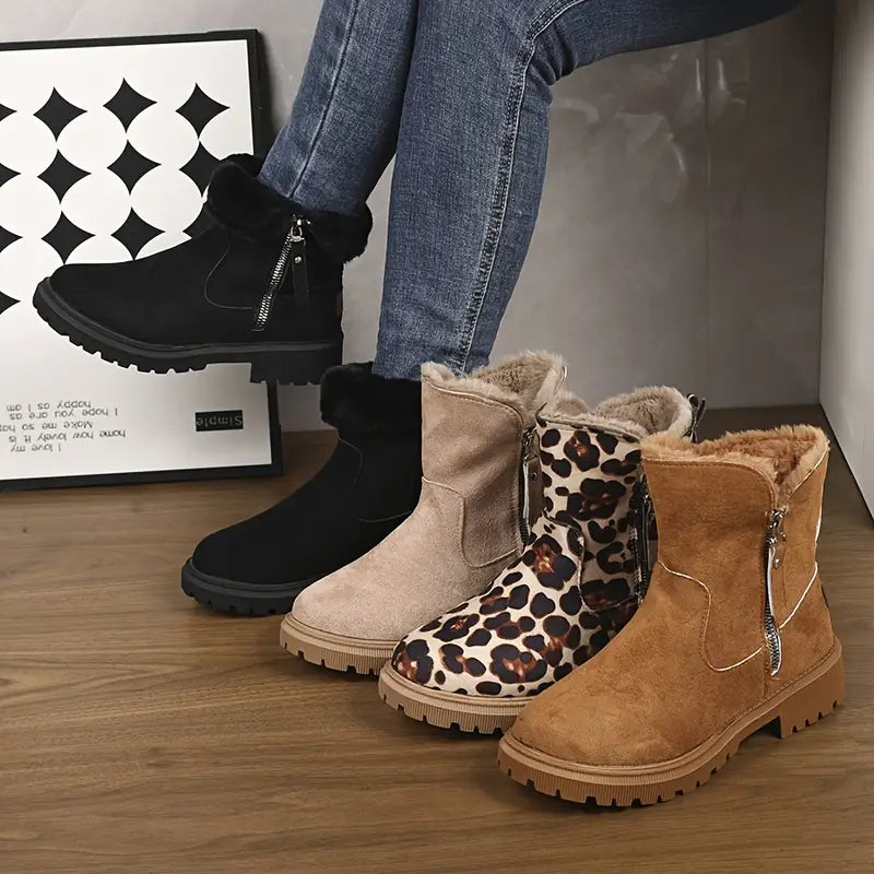 Amora - Bota De Inverno Feminina Aveludada