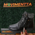 Valentina - Bota De Couro Feminina Aveludada Impermeável